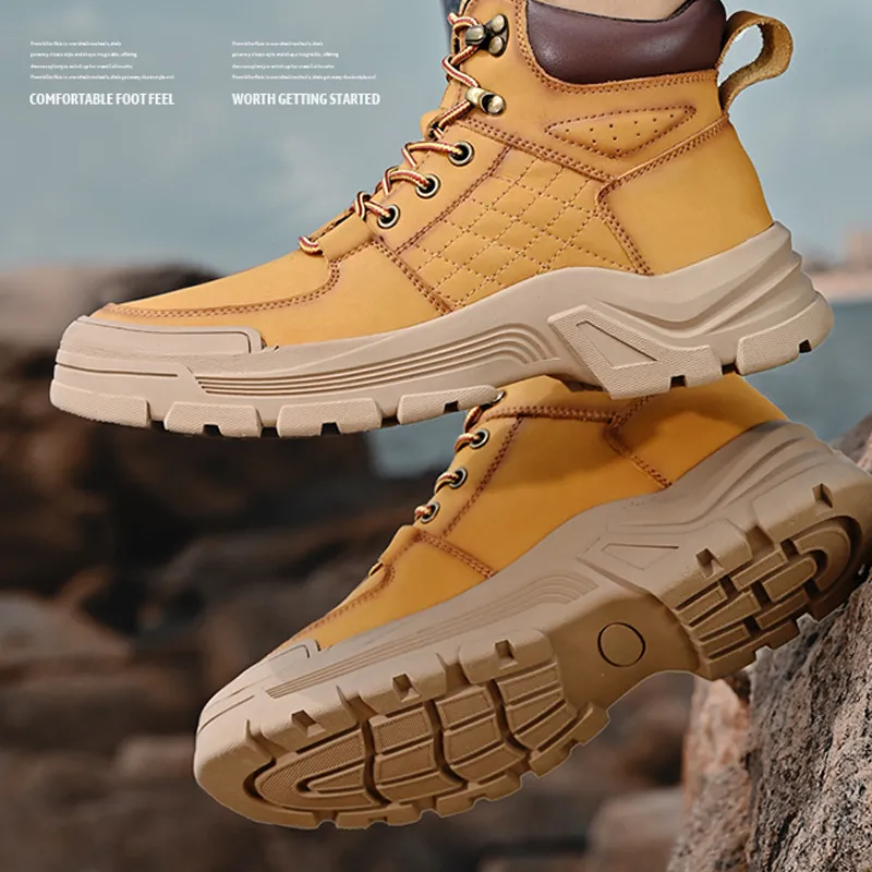 Season Ram Outdoor Boots Unisex Yellow/Gray-6