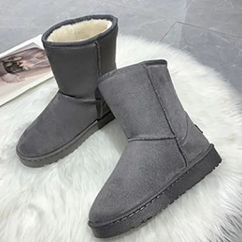 Warrior Warm Wear Resistant Height Increasing Crew Snow Boots Women's Khaki-14