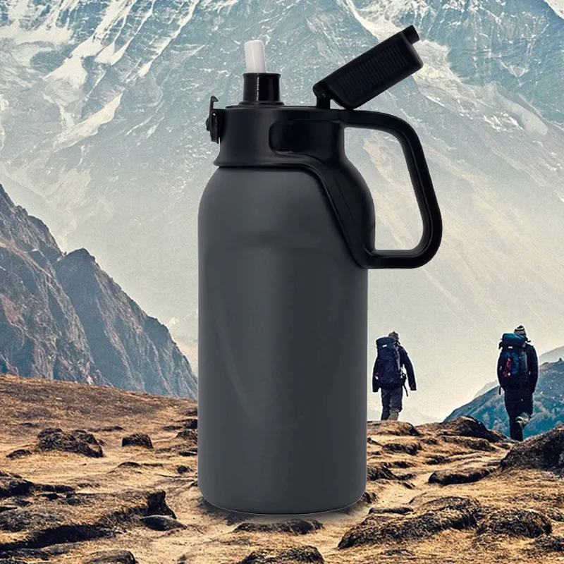 Cold Weapons Outdoor Water Equipment Outdoor Water Bottle 1.3L Stainless Steel 10.8*27.6cm-5