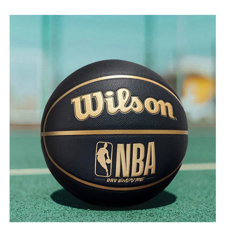 Wilson NBA PU Basketball Black Gold Size 7 Ball Training Unisex-12