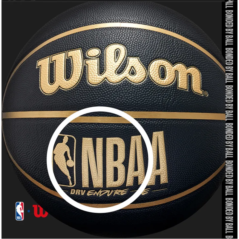 Wilson NBA PU Basketball Black Gold Size 7 Ball Training Unisex-11