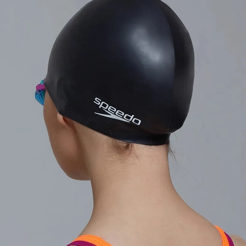 Speedo Swimming Caps Silicone Unisex Black-3