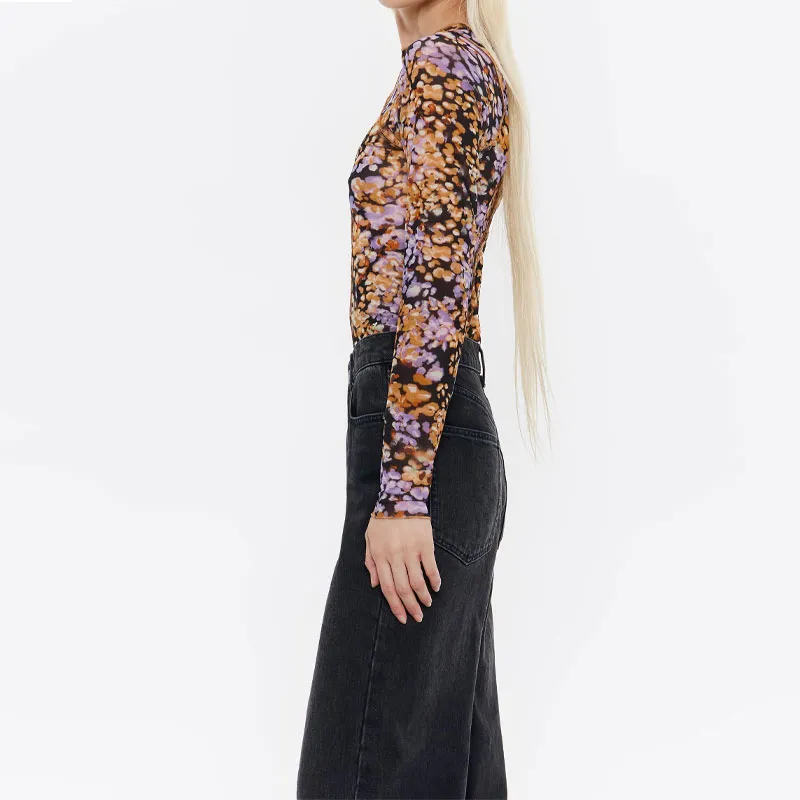 Bimba Y Lola Leomimosa print Tulle Top-3