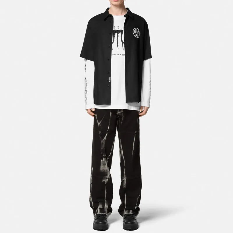 VERSACE Logo Emblem Shirt-1