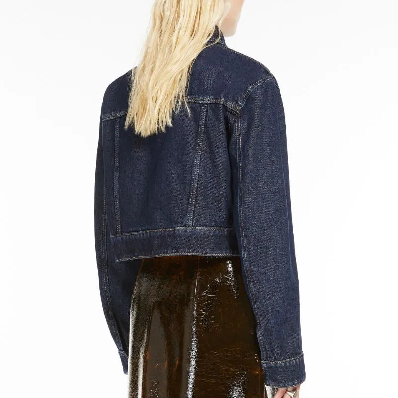 SportMax Bormio Cropped Denim Jacket-4