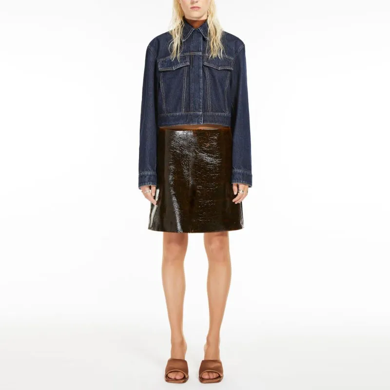 SportMax Bormio Cropped Denim Jacket-1