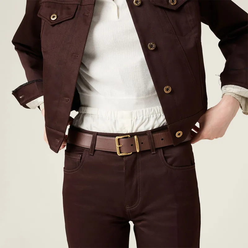 MIU MIU Casual Pants Women's Cocoa Brown-4