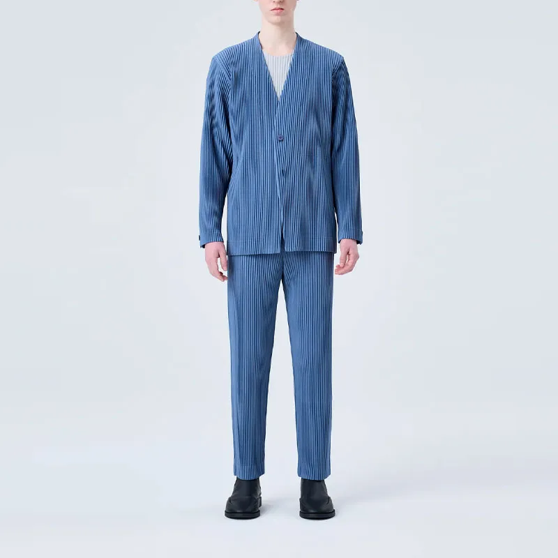 Homme Plissé Issey Miyake Pleated Tailored Jacket-1