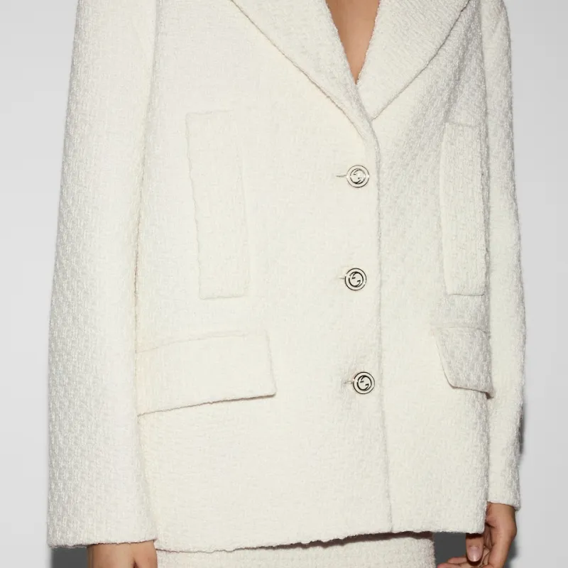 GUCCI Jackets & Coats Women's White-4