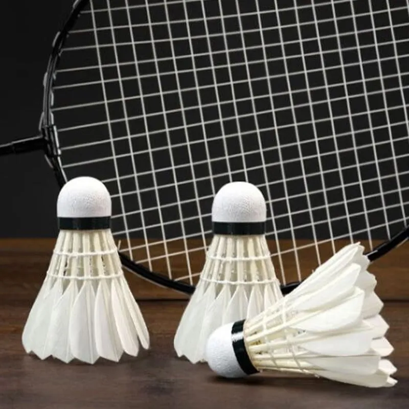 RSL SK.Size 7 Duck Feather Shuttlecock 12 Pack CiGu Duck Feather Small Board Duck Feather Training Shuttlecocks-7