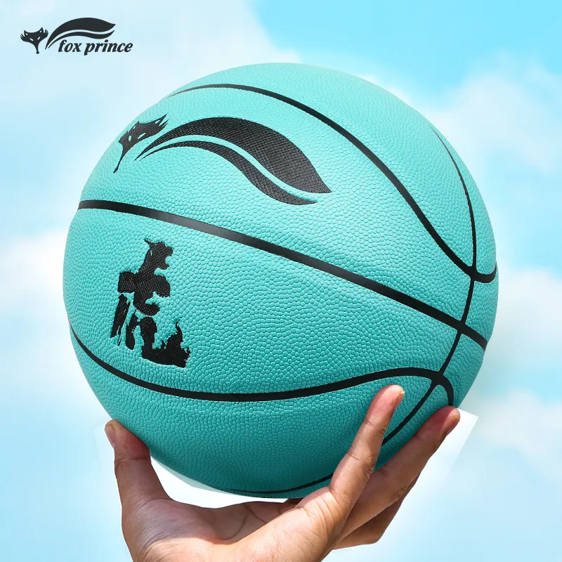 FOX PRINCE Size 5 Indoor Outdoor Universal Basketball PU Tiffany Blue-9