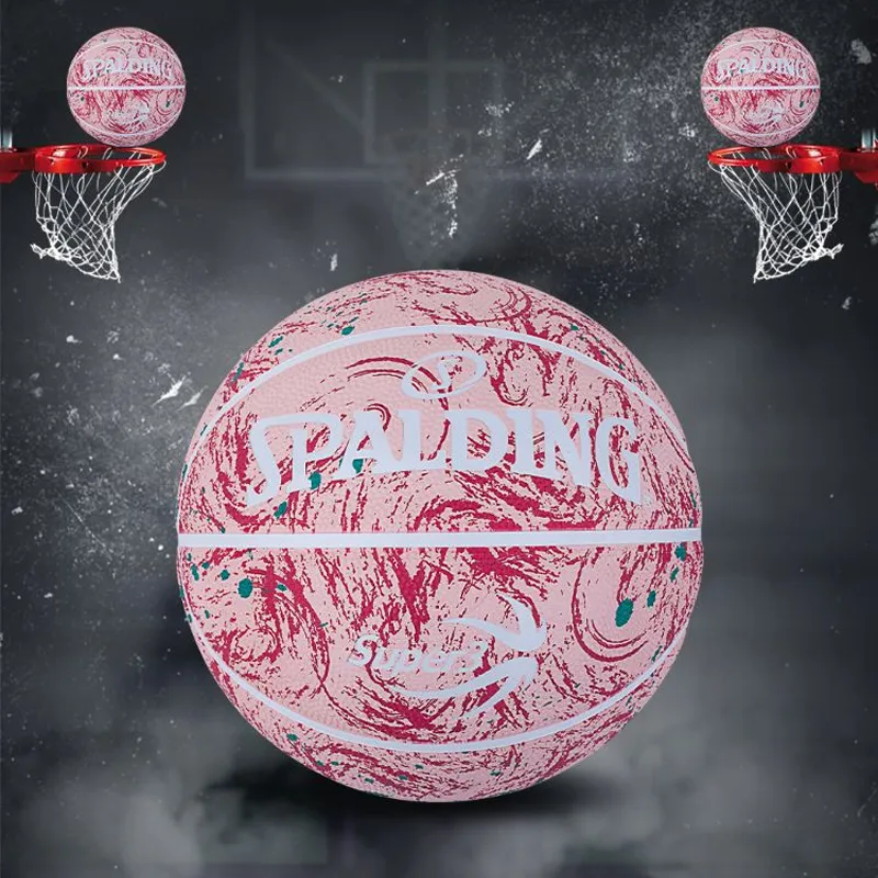 SPALDING SUPER3 Super League Series PU Basketball Pink Size 5 Training Unisex-4