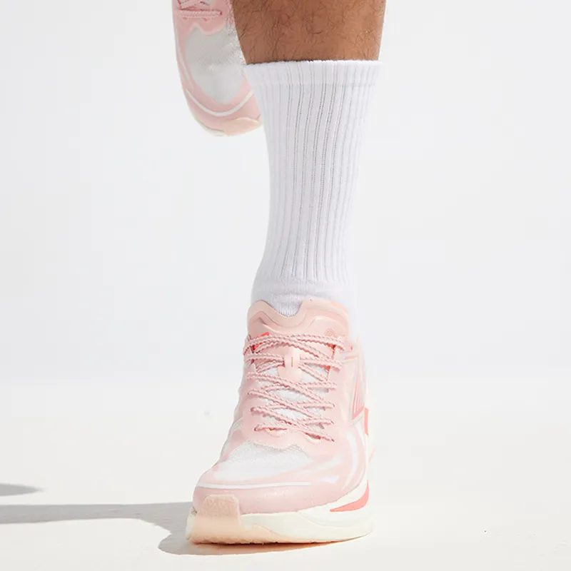 361° Feiran 2 Running Shoes Unisex Low Top Soft Peach Pink/Bleached Coral Red-4