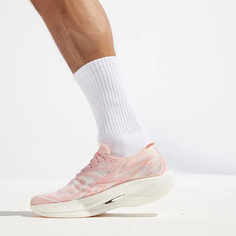 361° Feiran 2 Running Shoes Unisex Low Top Soft Peach Pink/Bleached Coral Red-5