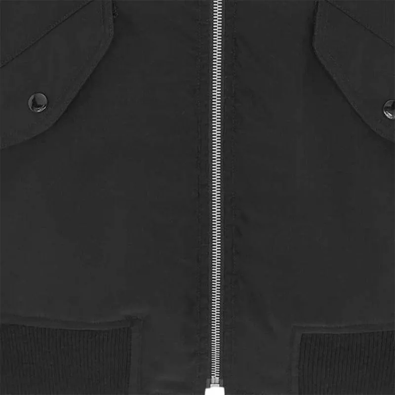 SAINT LAURENT Zip Up Bomber Jacket-4