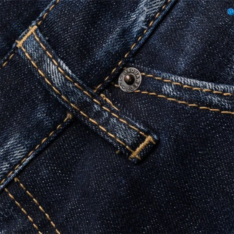 DSQUARED 2 Distressed Effect Straight Leg Jeans-5