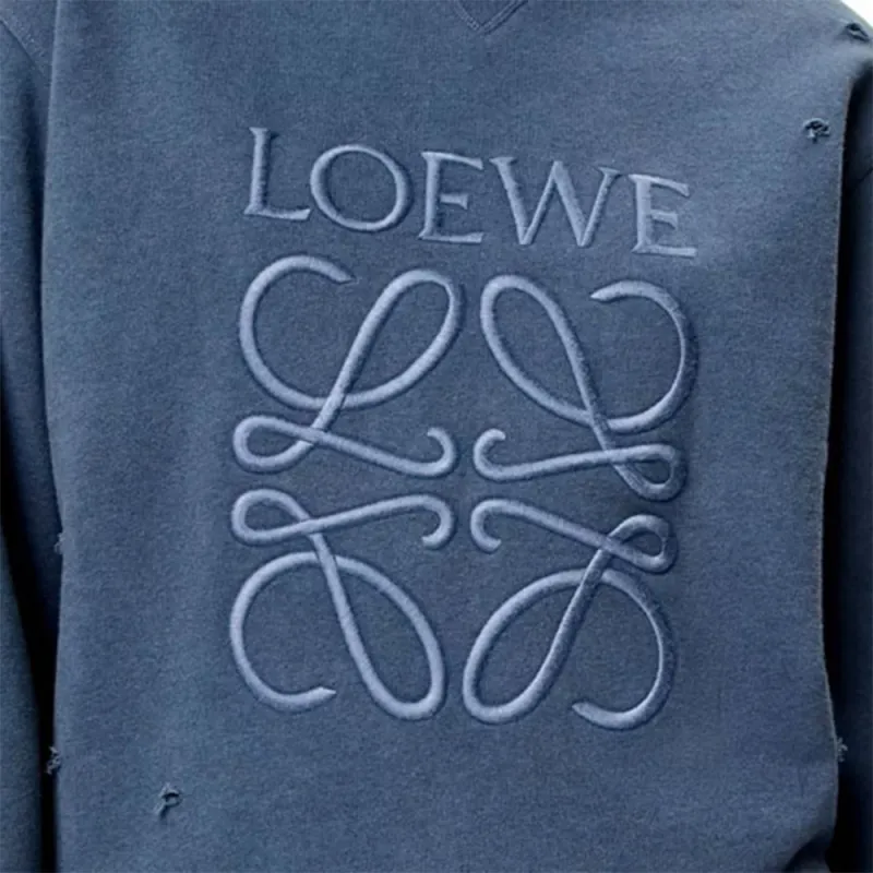 LOEWE Sweatshirt 'Trainquil Mountain Blue'-4