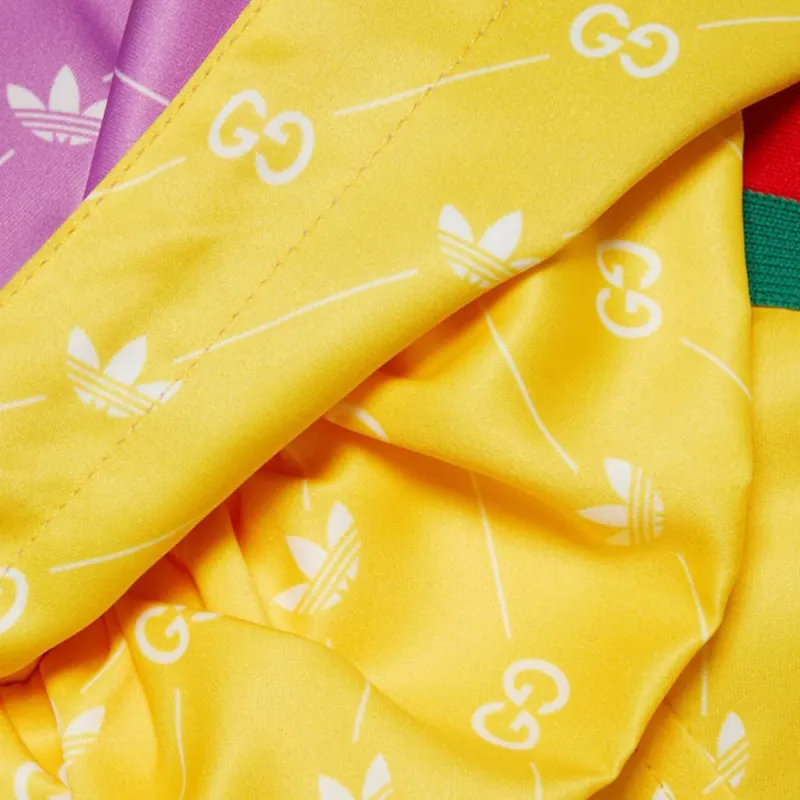 GUCCI X Adidas Reversible Jacket Yellow/Purple-4
