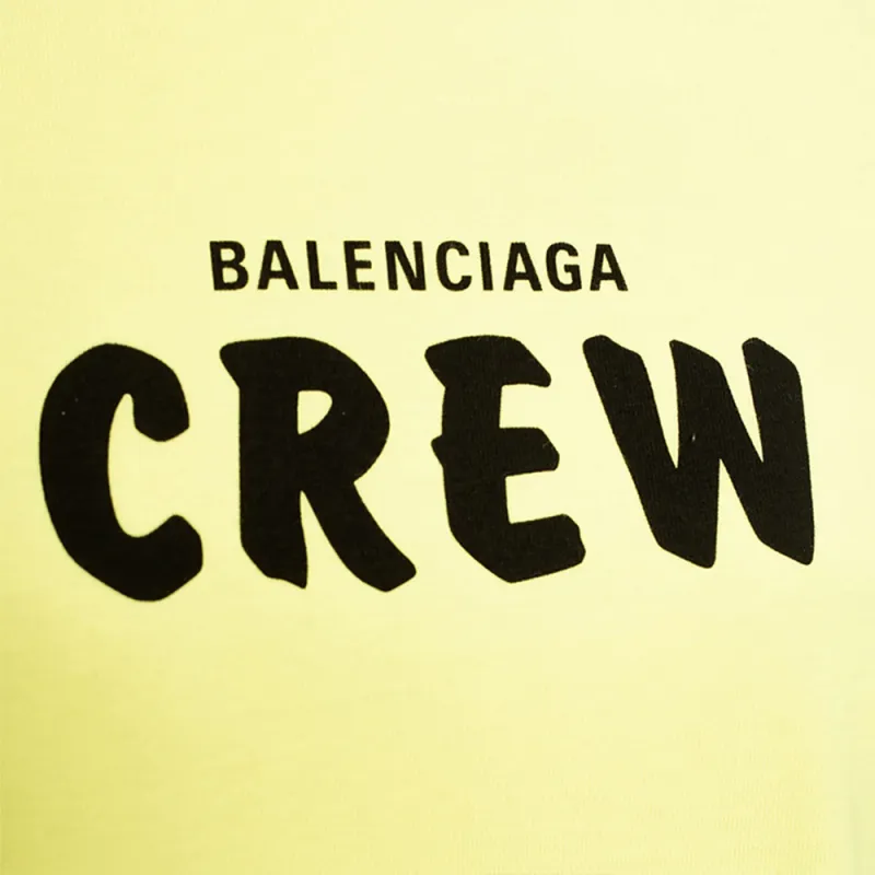 Balenciaga Regular T Shirt Women's Yellow-4