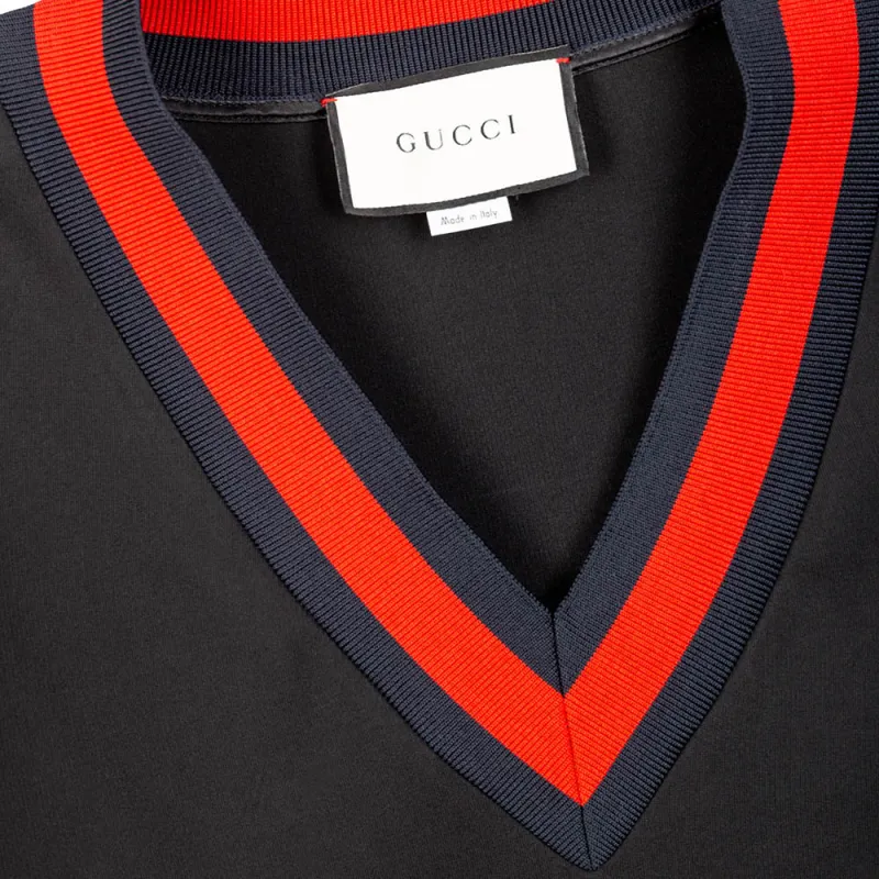 GUCCI Short Sleeved Dresses Women's Black-3