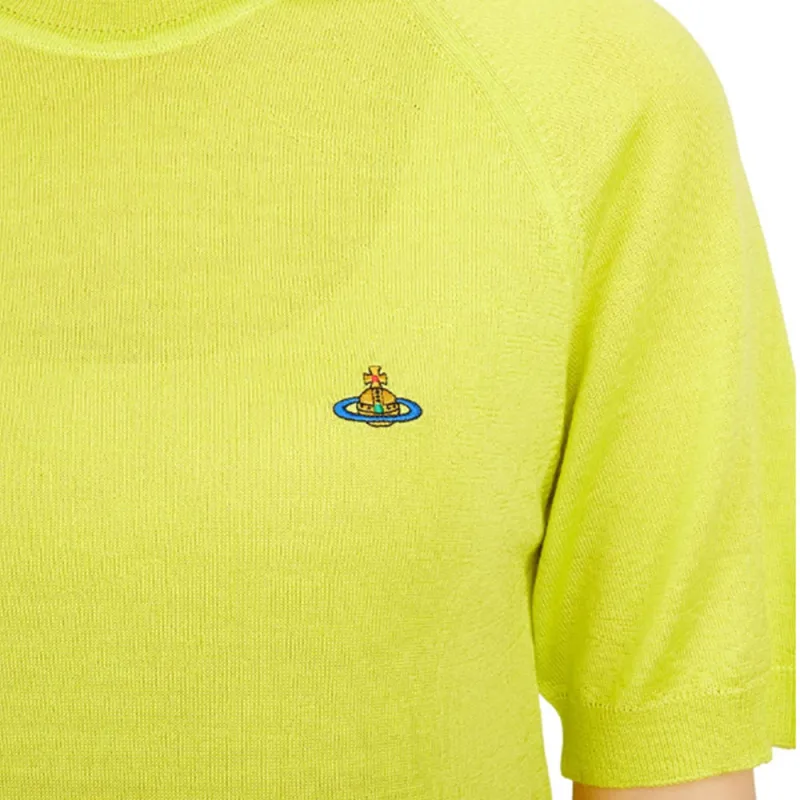 Vivienne Westwood Orb Embroidered Short Sleeved Knitted Jumper-6