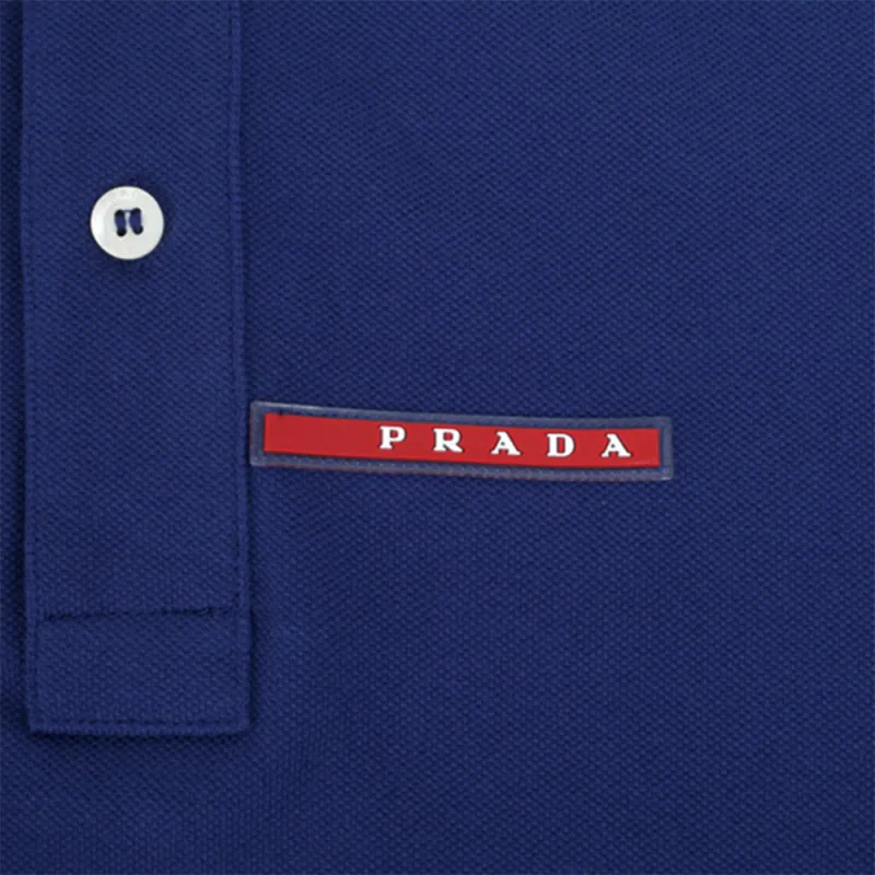 PRADA Polo Shirts Men Blue-3