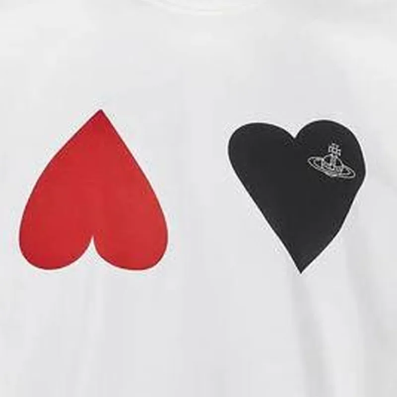 Vivienne Westwood Heart print Cotton T shirt-3