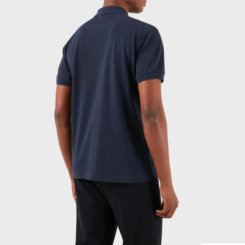 EMPORIO ARMANI EA7 SS24 Polo Shirt Men's Navy Blue-4