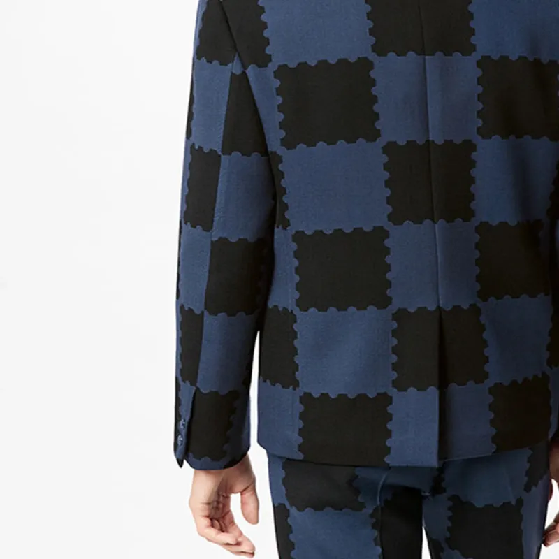 LOUIS VUITTON SS22 Business Suit Coat Men's Dark Blue-5
