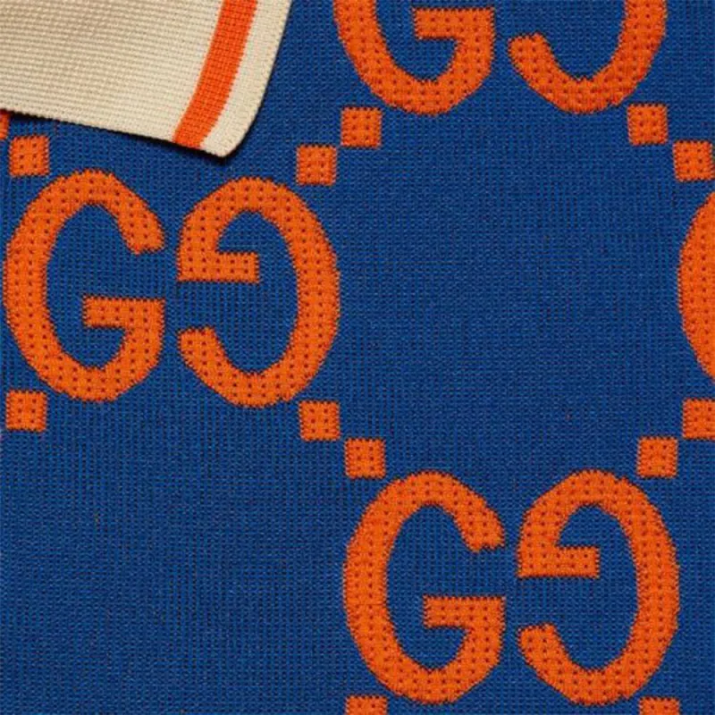 GUCCI Gg Jacquard Polo T Shirt-5