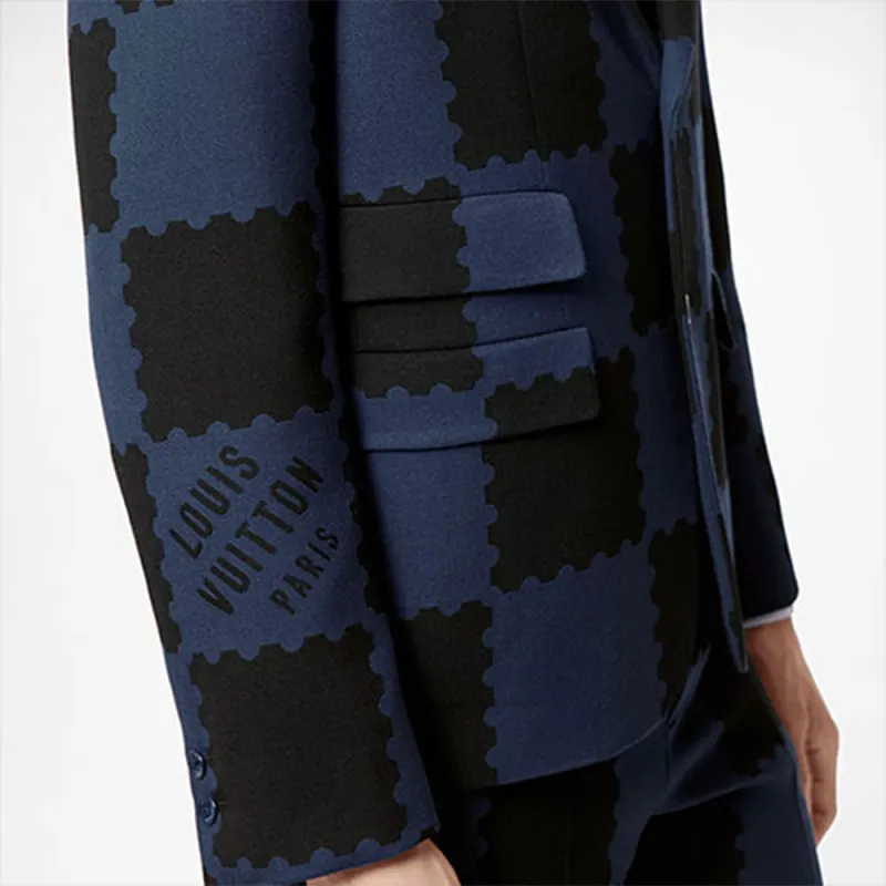 LOUIS VUITTON SS22 Business Suit Coat Men's Dark Blue-4