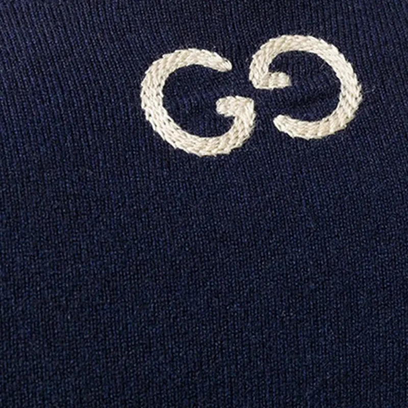GUCCI Gg Embroidered Logo Sweater-4