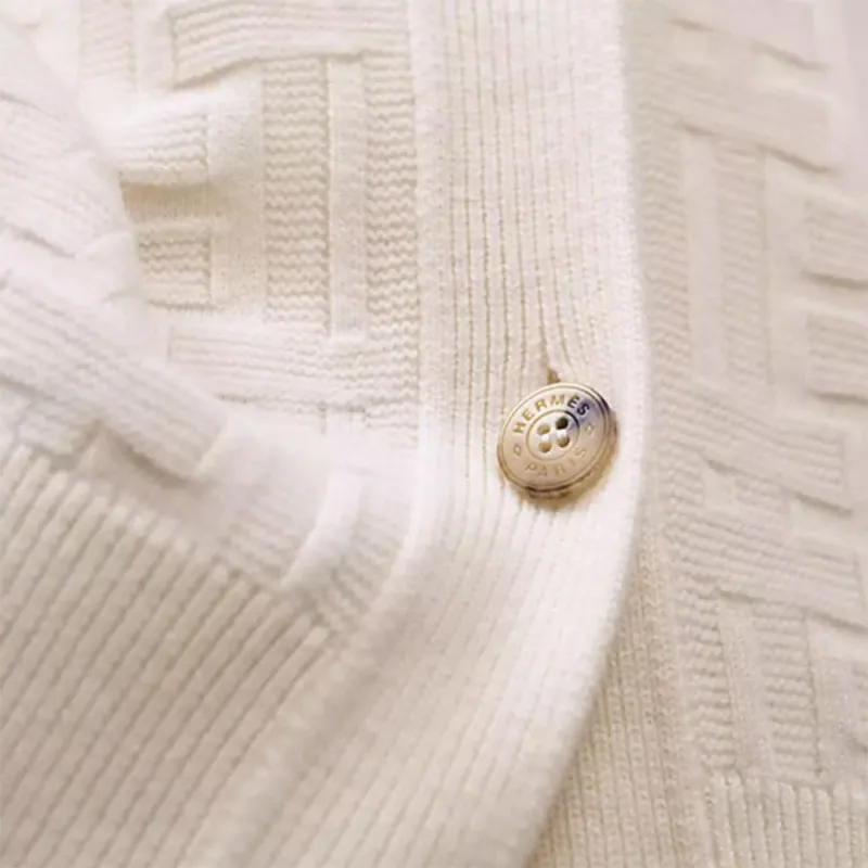 HERMES FW22 Knitwear Women's Gray White-5