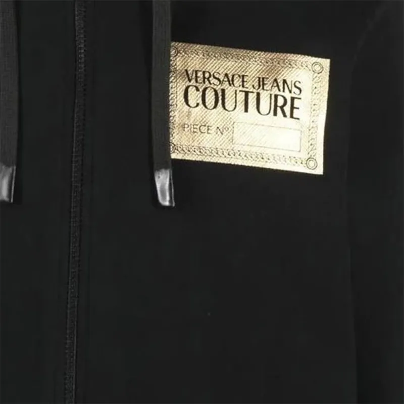 VERSACE JEANS COUTURE Logo print Zipped Hoodie-5