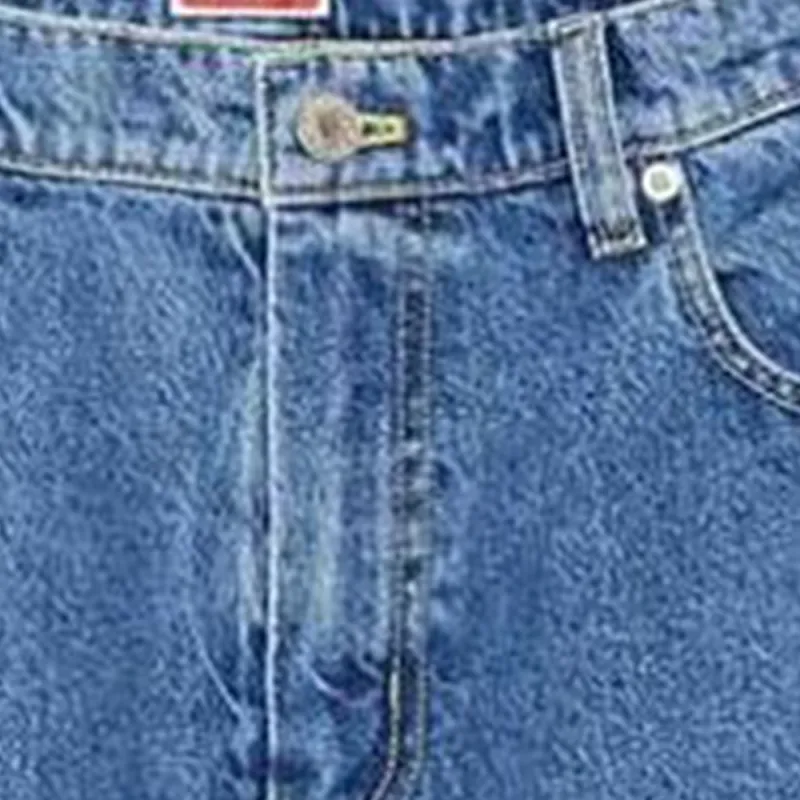 KENZO Logo Patch Straight Leg Jeans-4