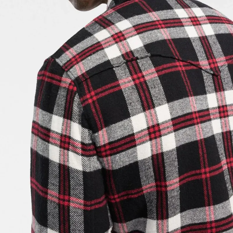 SAINT LAURENT Checked Vintage Sherling Shirt-4