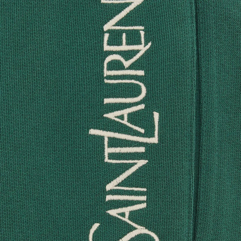 SAINT LAURENT Logo Embroidered Drawstring Sweatpants-5