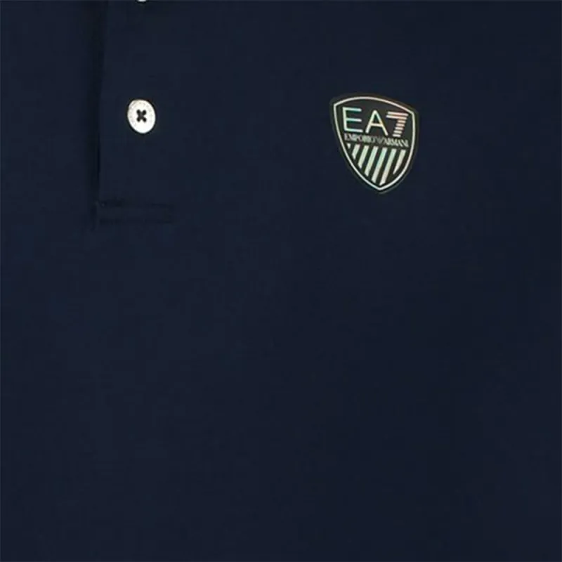 EMPORIO ARMANI EA7 SS22 Polo Shirt Men's Navy Blue-6