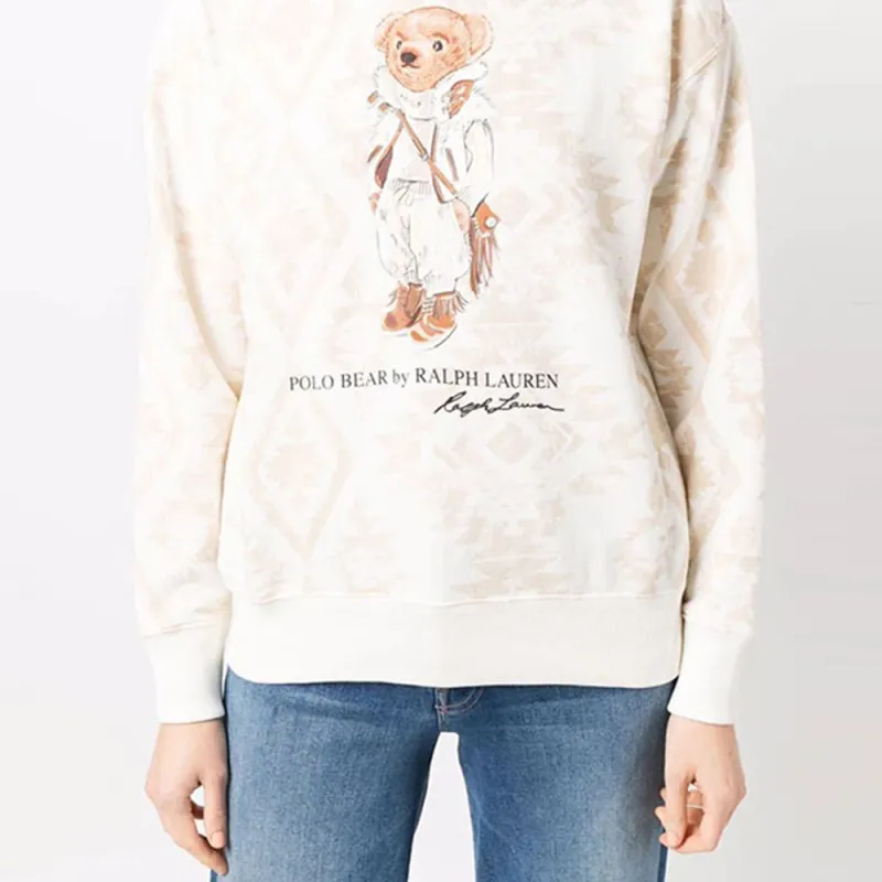 Polo Ralph Lauren FW21 Sweatshirt Women's Beige-6