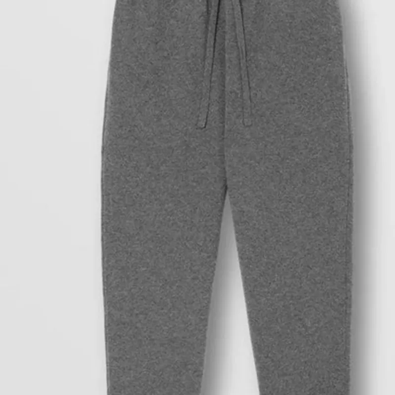 Burberry Knitted Sweatpants Men Gray-5
