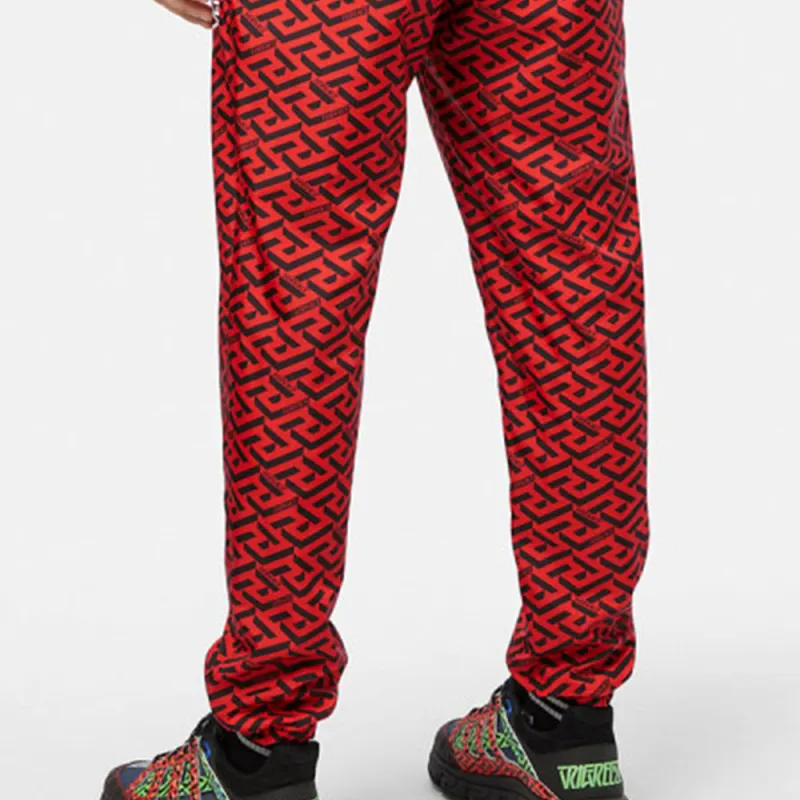 VERSACE Casual Pants Men Red-5