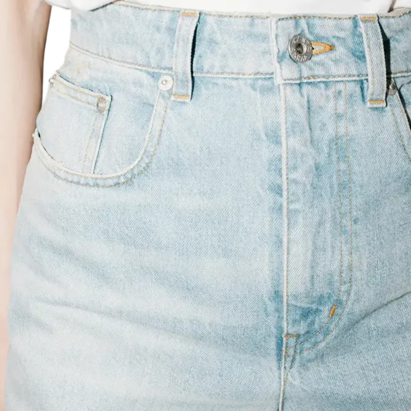 KENZO Logo Patch Wide Leg Jeans-6