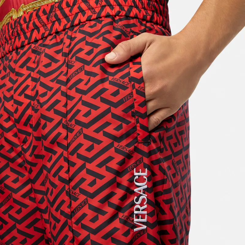 VERSACE Casual Pants Men Red-4