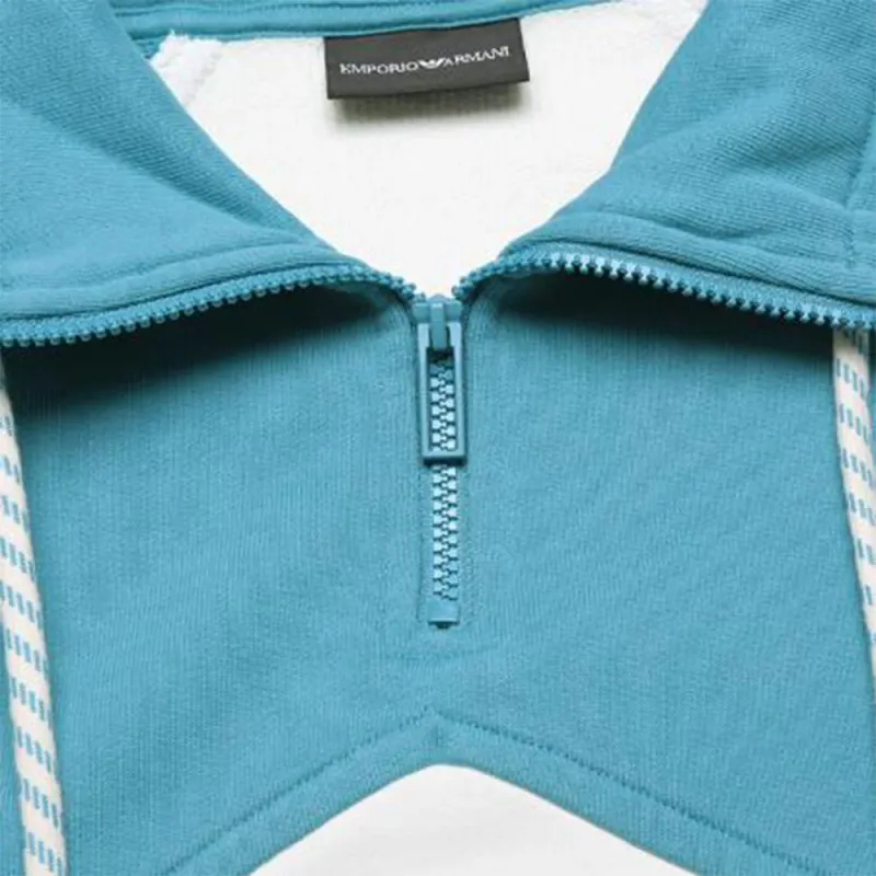 EMPORIO ARMANI FW22 Sweatshirt Men's Blue, White & Multicolor-6