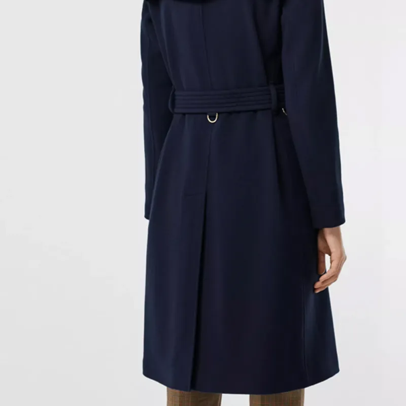 Burberry Trench Coat Women's Marine Blue-5