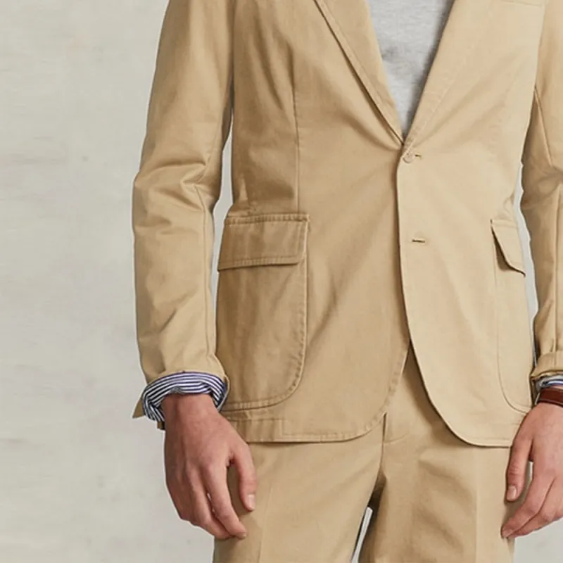 Polo Ralph Lauren SS22 Business Suits Coats Men's Brown-5
