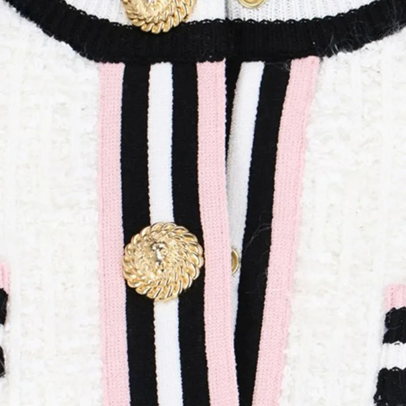 BALMAIN Contrasting Stripe Trim Jacket-5