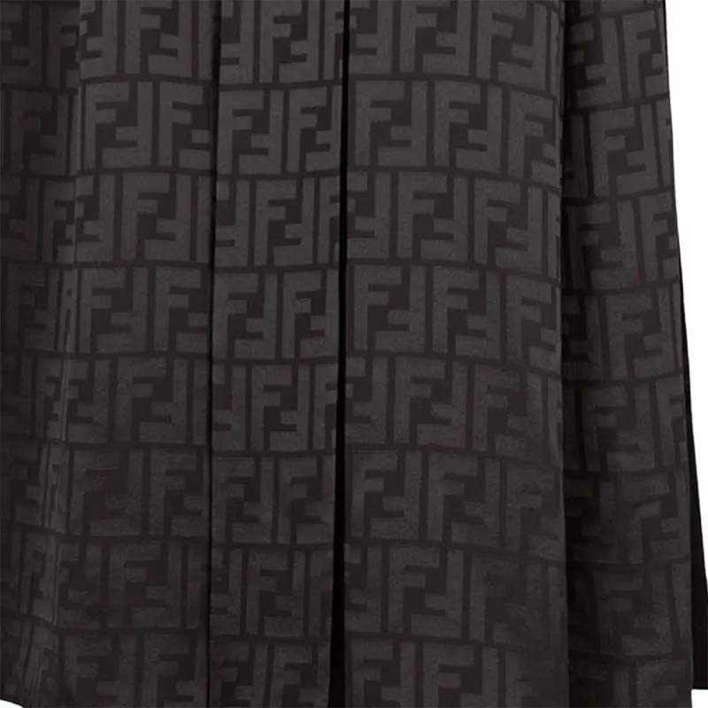 FENDI SS22 Midi Dress Women's Black-3