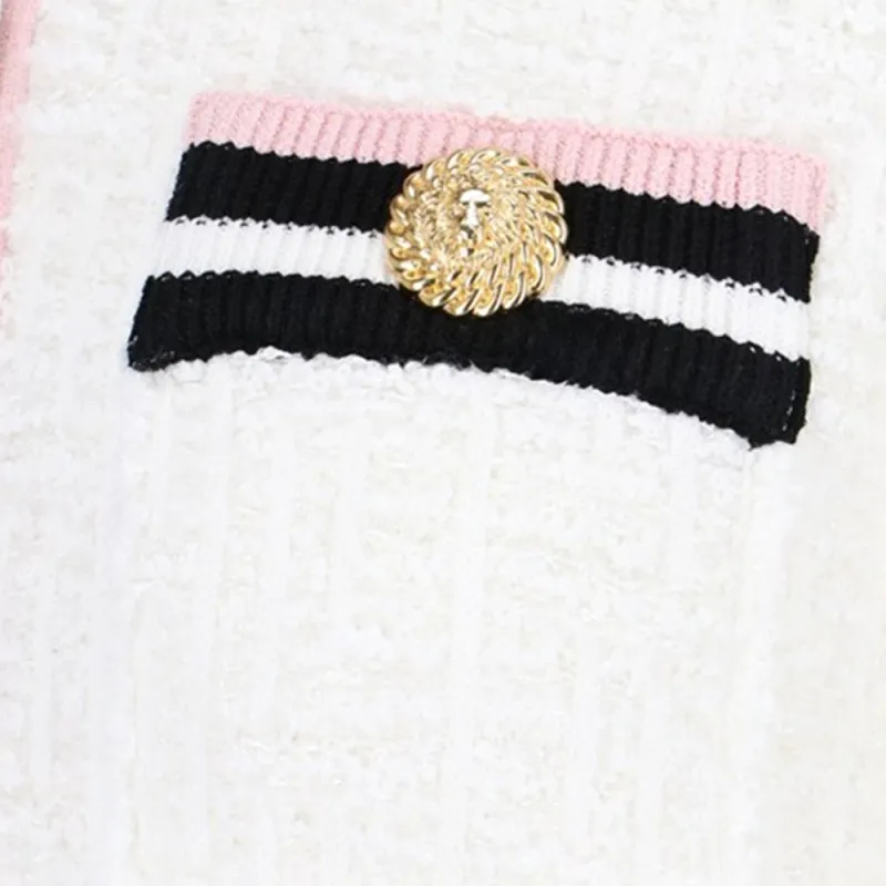 BALMAIN Contrasting Stripe Trim Jacket-4