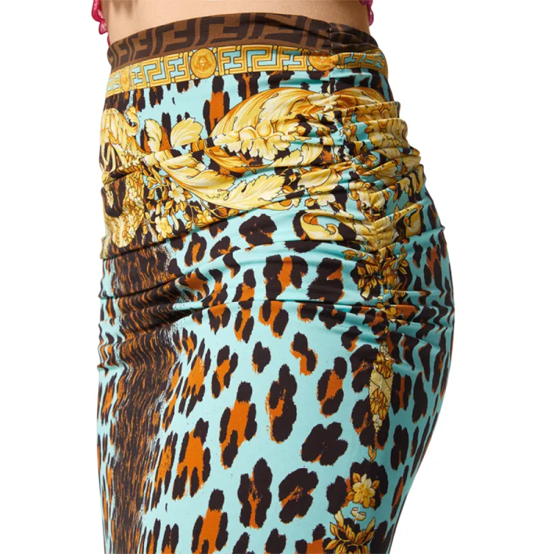 VERSACE x FENDI Collaboration SS22 Skirt Women's Multicolor-4